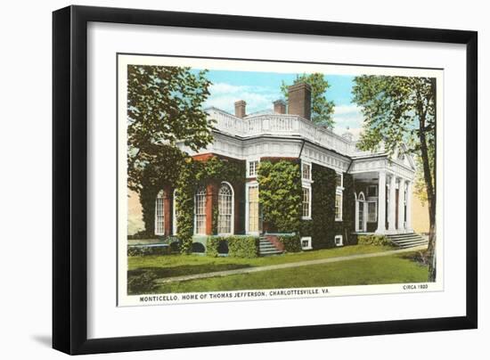 Monticello, Charlottesville, Virginia-null-Framed Art Print