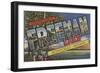 Monticello, Indiana - Freeman Lake-Lantern Press-Framed Art Print