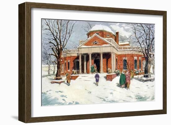 Monticello, Near Charlottesville, Virginia, USA, C18th Century-James Preston-Framed Giclee Print