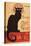 Montmarte, France - Chat Noir Cabaret Troupe Black Cat Promo Poster-Lantern Press-Stretched Canvas