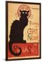 Montmarte, France - Chat Noir Cabaret Troupe Black Cat Promo Poster-Lantern Press-Framed Premium Giclee Print