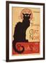 Montmarte, France - Chat Noir Cabaret Troupe Black Cat Promo Poster-Lantern Press-Framed Art Print