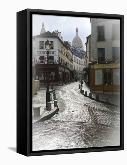 Montmartre 1-Chris Bliss-Framed Stretched Canvas