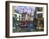 Montmartre A Break In The Storm-Stanton Manolakas-Framed Giclee Print