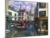 Montmartre A Break In The Storm-Stanton Manolakas-Mounted Giclee Print