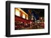 Montmartre and the Basilica of the Sacre Coeur at night, Paris, Ile de France, France-null-Framed Art Print