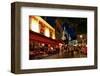 Montmartre and the Basilica of the Sacre Coeur at night, Paris, Ile de France, France-null-Framed Art Print