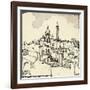 Montmartre and the Sacré-Coeur, 1915-Jessie Marion King-Framed Giclee Print