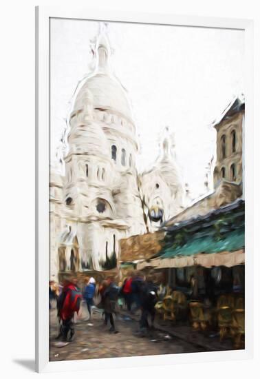 Montmartre Basilica II - In the Style of Oil Painting-Philippe Hugonnard-Framed Giclee Print