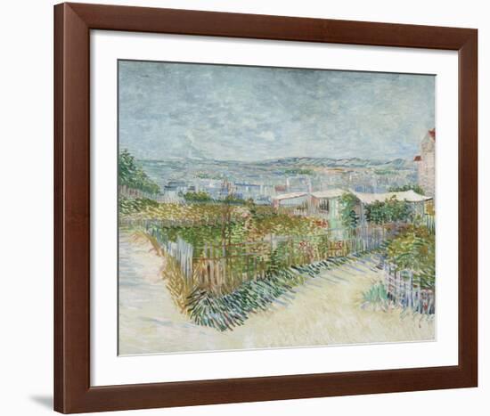 Montmartre: Behind the Moulin de la Galette, 1887-Vincent van Gogh-Framed Art Print