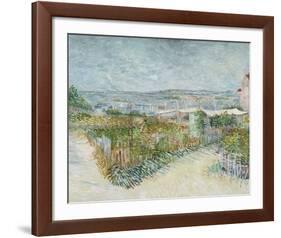 Montmartre: Behind the Moulin de la Galette, 1887-Vincent van Gogh-Framed Art Print