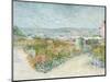 Montmartre: Behind the Moulin De La Galette-Vincent van Gogh-Mounted Giclee Print