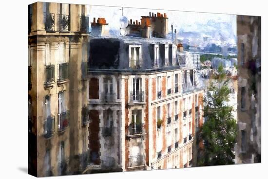 Montmartre Buildings-Philippe Hugonnard-Stretched Canvas