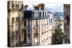 Montmartre Buildings-Philippe Hugonnard-Stretched Canvas