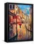 Montmartre Evening-Haixia Liu-Framed Stretched Canvas