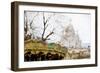 Montmartre - In the Style of Oil Painting-Philippe Hugonnard-Framed Giclee Print