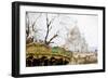 Montmartre - In the Style of Oil Painting-Philippe Hugonnard-Framed Giclee Print