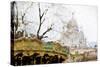 Montmartre - In the Style of Oil Painting-Philippe Hugonnard-Stretched Canvas