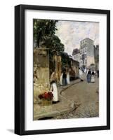 Montmartre, Paris, 1889-Childe Hassam-Framed Giclee Print