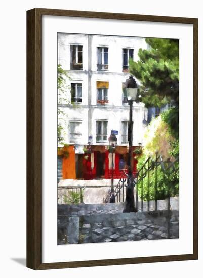 Montmartre Paris Stairs-Philippe Hugonnard-Framed Giclee Print