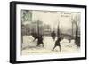 Montmartre, Snowballing-null-Framed Photographic Print