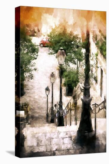 Montmartre Stairway II-Philippe Hugonnard-Stretched Canvas