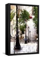 Montmartre Stairway-Philippe Hugonnard-Framed Stretched Canvas