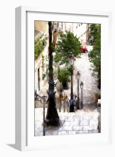 Montmartre Stairway-Philippe Hugonnard-Framed Premium Giclee Print