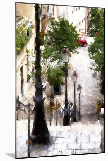 Montmartre Stairway-Philippe Hugonnard-Mounted Premium Giclee Print