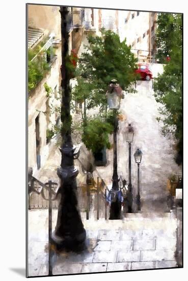 Montmartre Stairway-Philippe Hugonnard-Mounted Giclee Print