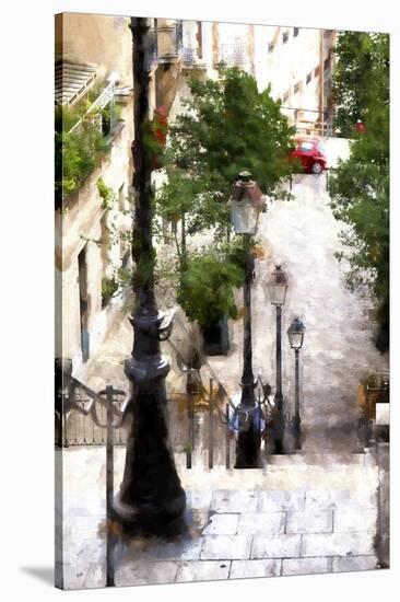 Montmartre Stairway-Philippe Hugonnard-Stretched Canvas