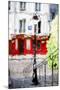 Montmartre Street - In the Style of Oil Painting-Philippe Hugonnard-Mounted Giclee Print