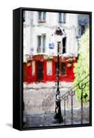 Montmartre Street - In the Style of Oil Painting-Philippe Hugonnard-Framed Stretched Canvas