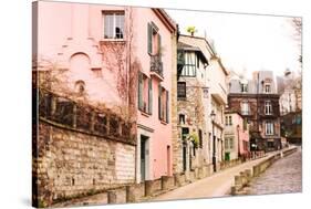 Montmartre Street, Rue de l’Abreuvoir-Georgianna Lane-Stretched Canvas