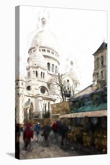 Montmartre Street Scene-Philippe Hugonnard-Stretched Canvas