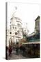 Montmartre Street Scene-Philippe Hugonnard-Stretched Canvas