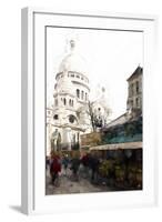 Montmartre Street Scene-Philippe Hugonnard-Framed Giclee Print