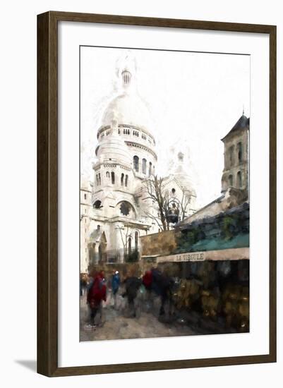 Montmartre Street Scene-Philippe Hugonnard-Framed Giclee Print