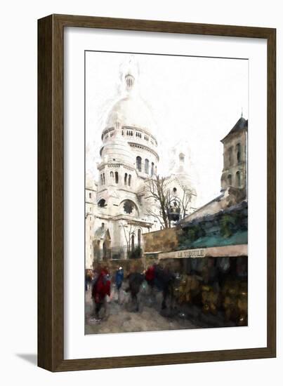 Montmartre Street Scene-Philippe Hugonnard-Framed Giclee Print