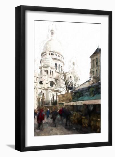 Montmartre Street Scene-Philippe Hugonnard-Framed Giclee Print