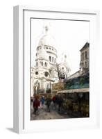 Montmartre Street Scene-Philippe Hugonnard-Framed Giclee Print