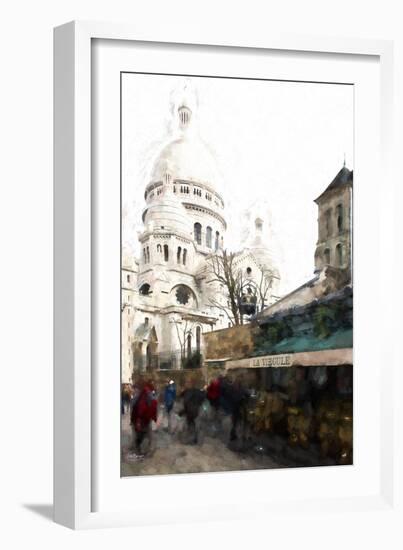 Montmartre Street Scene-Philippe Hugonnard-Framed Giclee Print