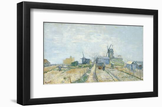 Montmartre: Windmills and Allotments, 1887-Vincent van Gogh-Framed Art Print