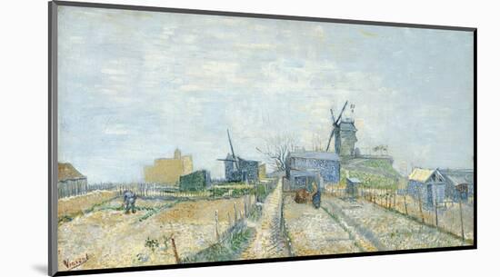 Montmartre: Windmills and Allotments, 1887-Vincent van Gogh-Mounted Art Print