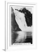 Montmorency Falls, Quebec, Canada, C1920S-null-Framed Giclee Print