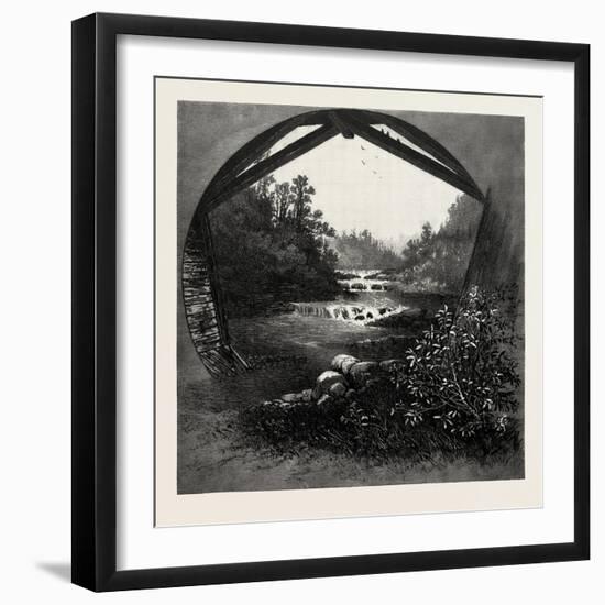 Montmorency River Above Falls, Canada, Nineteenth Century-null-Framed Giclee Print