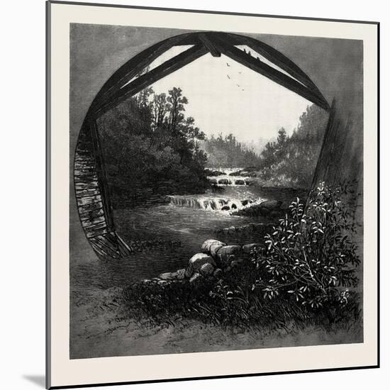 Montmorency River Above Falls, Canada, Nineteenth Century-null-Mounted Giclee Print