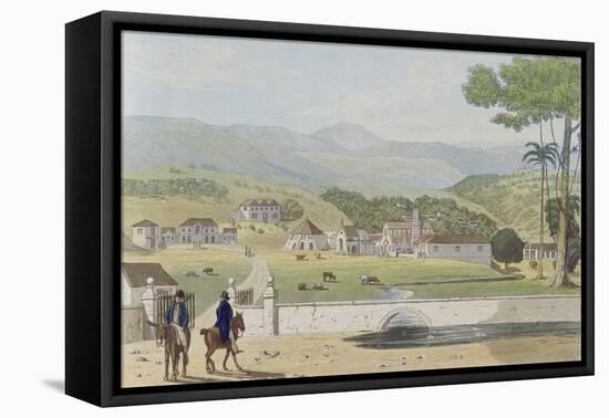 Montpelier Estates, St James, from 'A Picturesque Tour of the Island of Jamaica'-James Hakewill-Framed Stretched Canvas