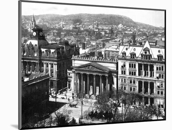 Montreal and Mount Royal, Canada, 1893-John L Stoddard-Mounted Giclee Print