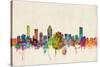 Montreal Canada Skyline-Michael Tompsett-Stretched Canvas